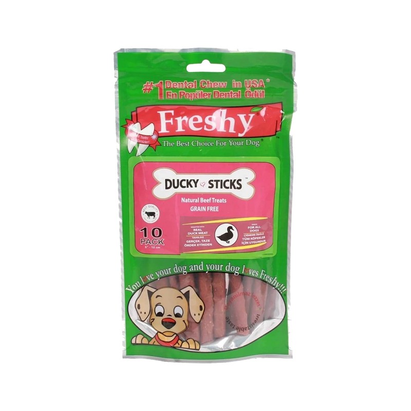 Freshy Ducky Sticks 12cm Köpek Ödülü 10 adet 100gr