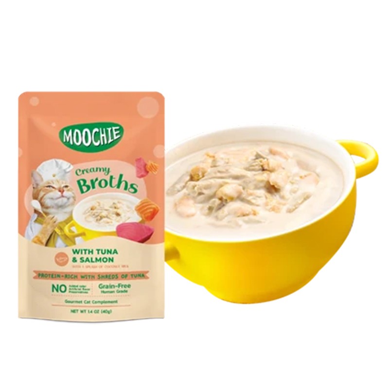 Moochie Ton Balığı ve Somonlu Yaş  Çorba Mama 40gr