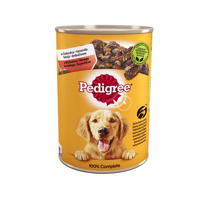 Pedigree Sığır Etli Jöleli Köpek Yaş Mama Konservesi 400 gr