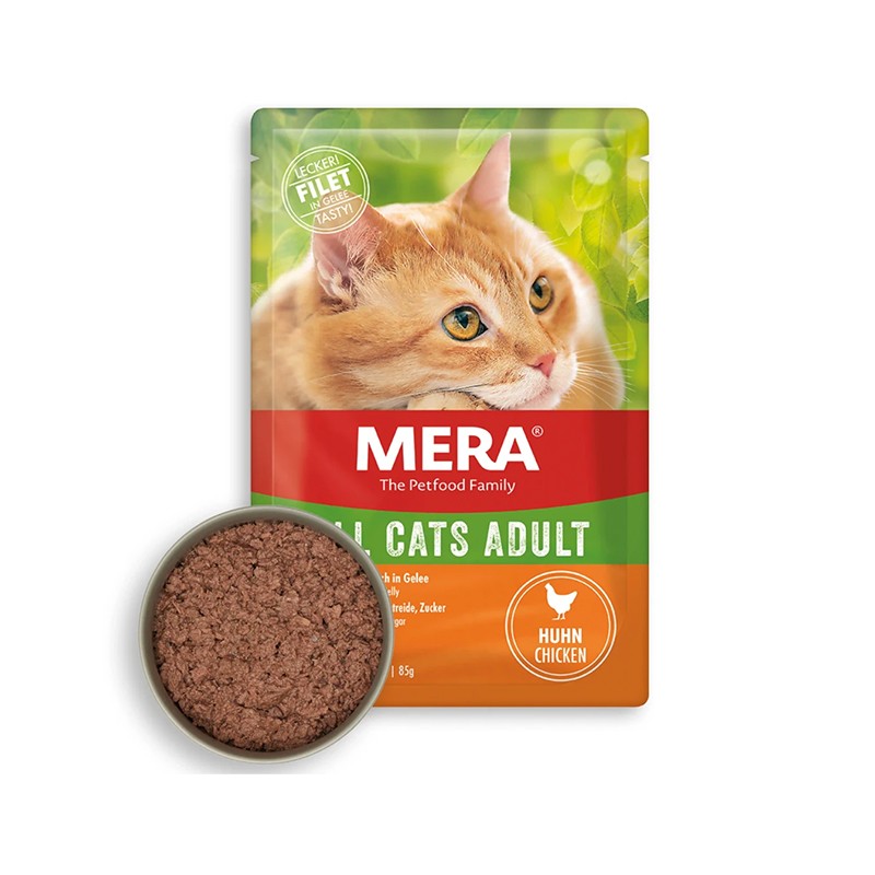 Mera Tahılsız Tavuklu Yaş Kedi Maması 85 Gr