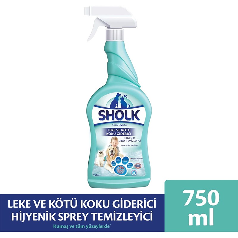 Sholk Leke ve Kötü Koku Giderici Hijyenik Sprey  Temizleyici  750 ml