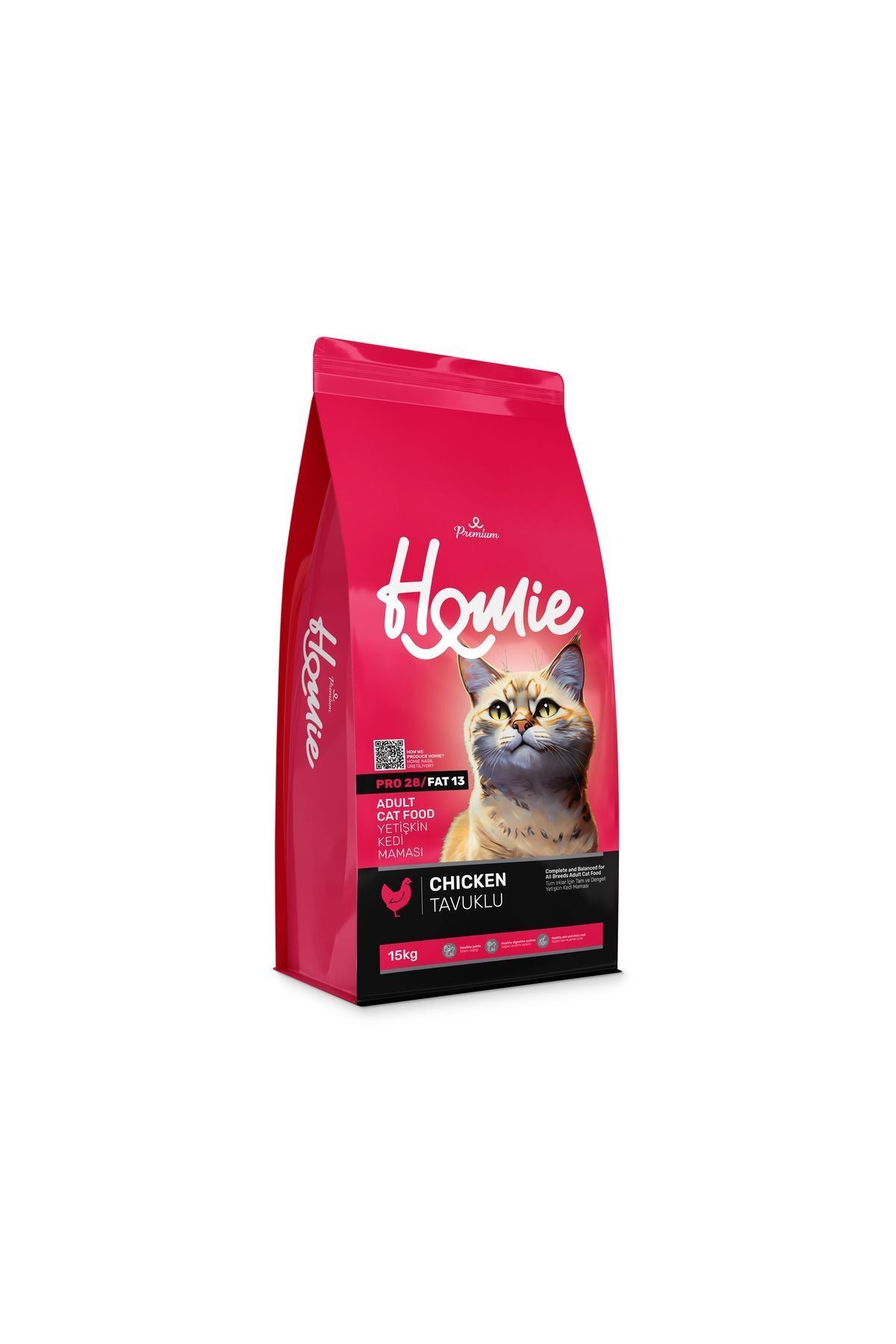 Homie Premium Tavuklu Yetişkin Kedi Maması 15 Kg