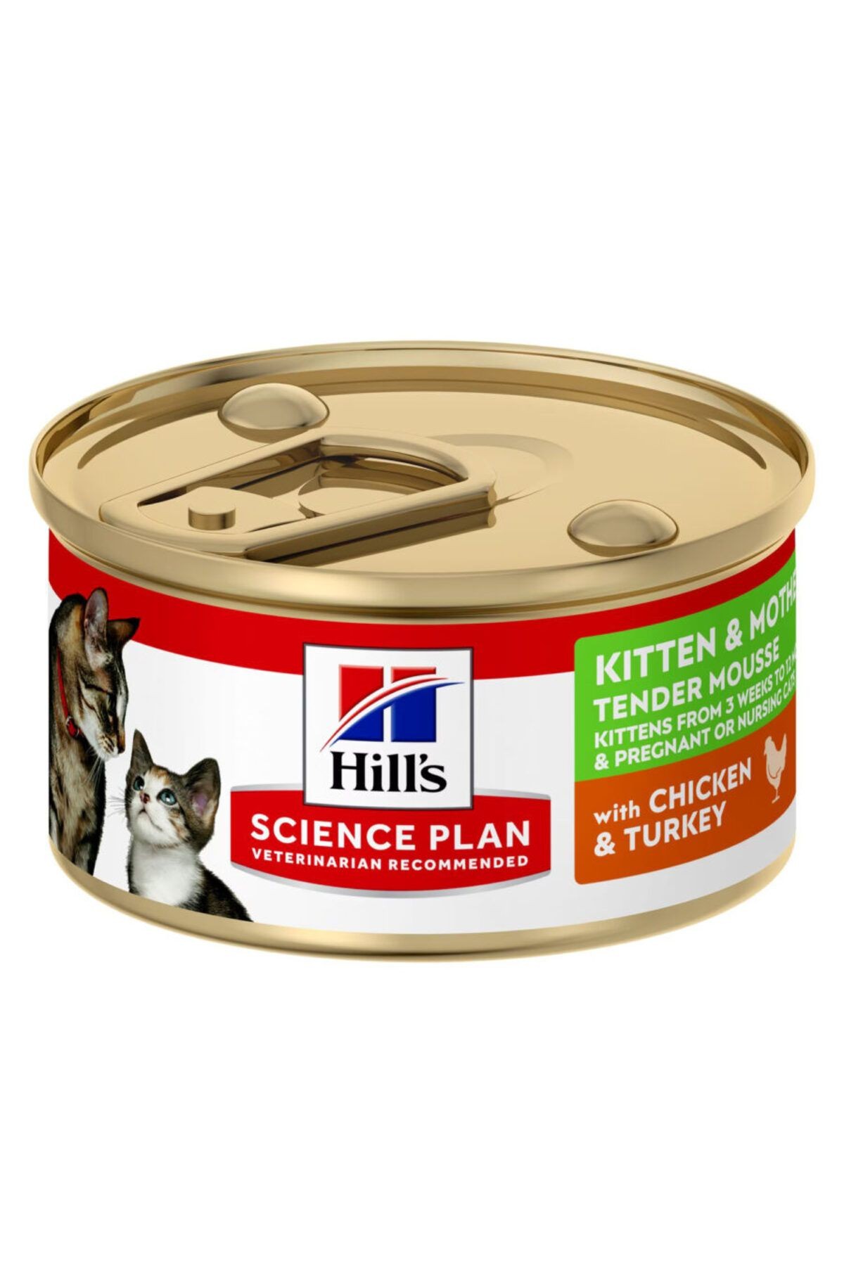 Hill's Tavuklu ve Hindili Yavru Kedi ve Anne İçin Mousse Konserve Maması 85gr