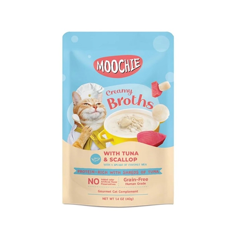 Moochie Ton Balığı ve Deniz Tarağı Yaş Mama 40gr