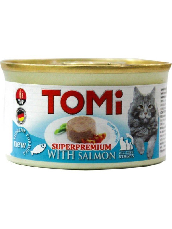 Tomi Tahılsız Somonlu Kedi Konservesi 85 gr