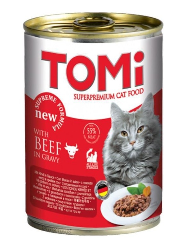 Tomi Sığır Etli Yetişkin Kedi Konservesi 400gr