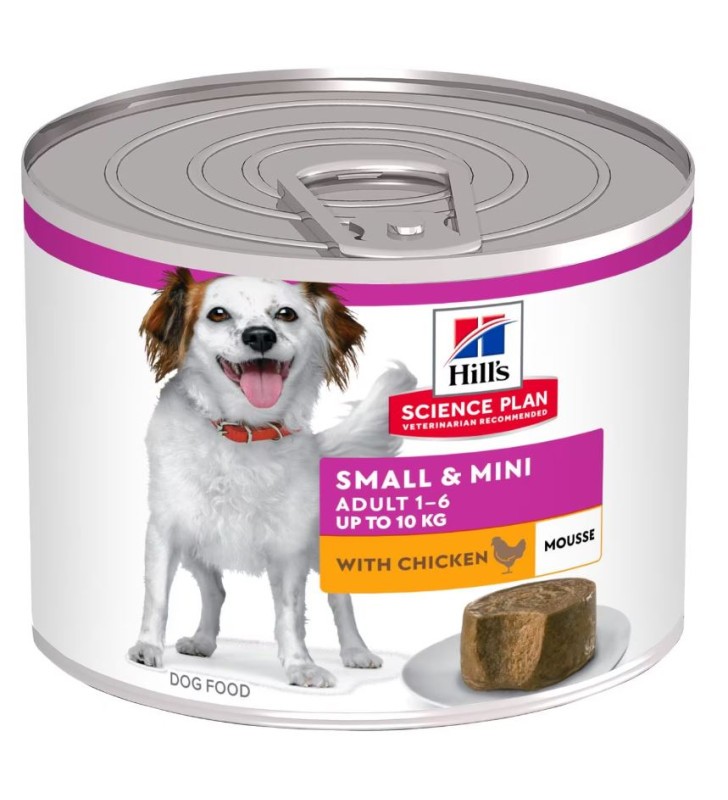 Hill's Küçük ve Mini Irk Yetişkin Köpek Tavuklu & Hindili Yumuşak Püre Konserve 200gr