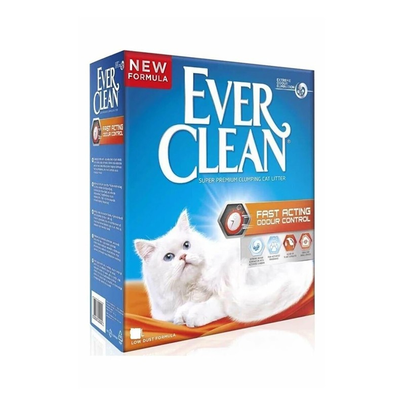 Ever Clean Fast Acting Odour Control Ince Topaklaşan Kedi Kumu 10 L