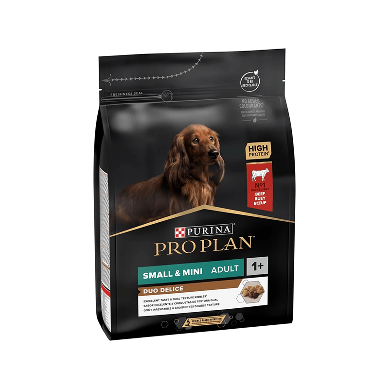 Pro Plan Duo Delice Sığır Etli Küçük Irk Yetişkin Köpek Maması 2,5 Kg