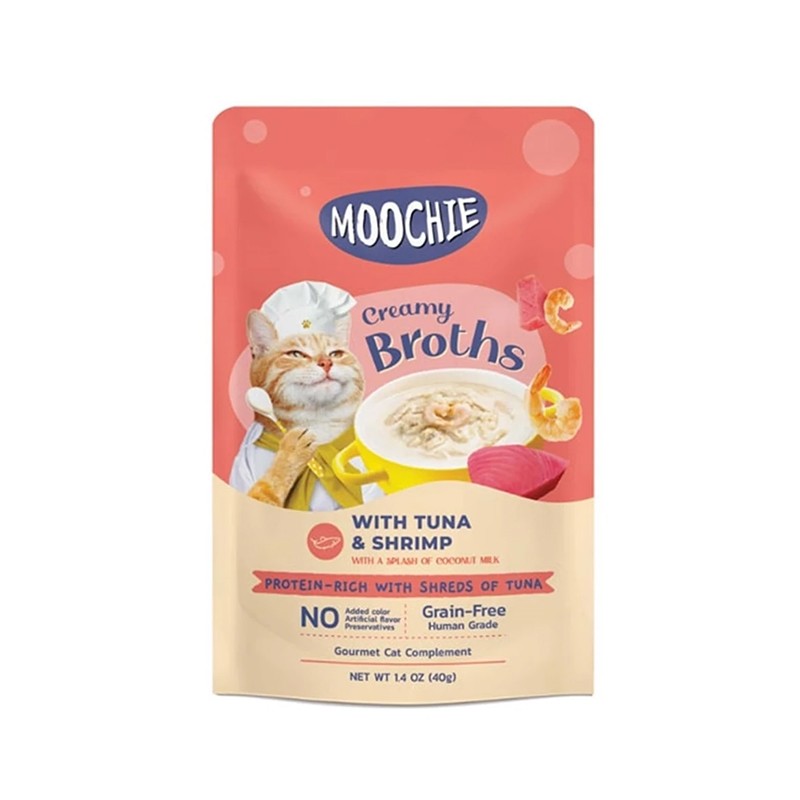 Moochie Ton Balığı ve Karidesli Çorba Yaş Mama 40gr