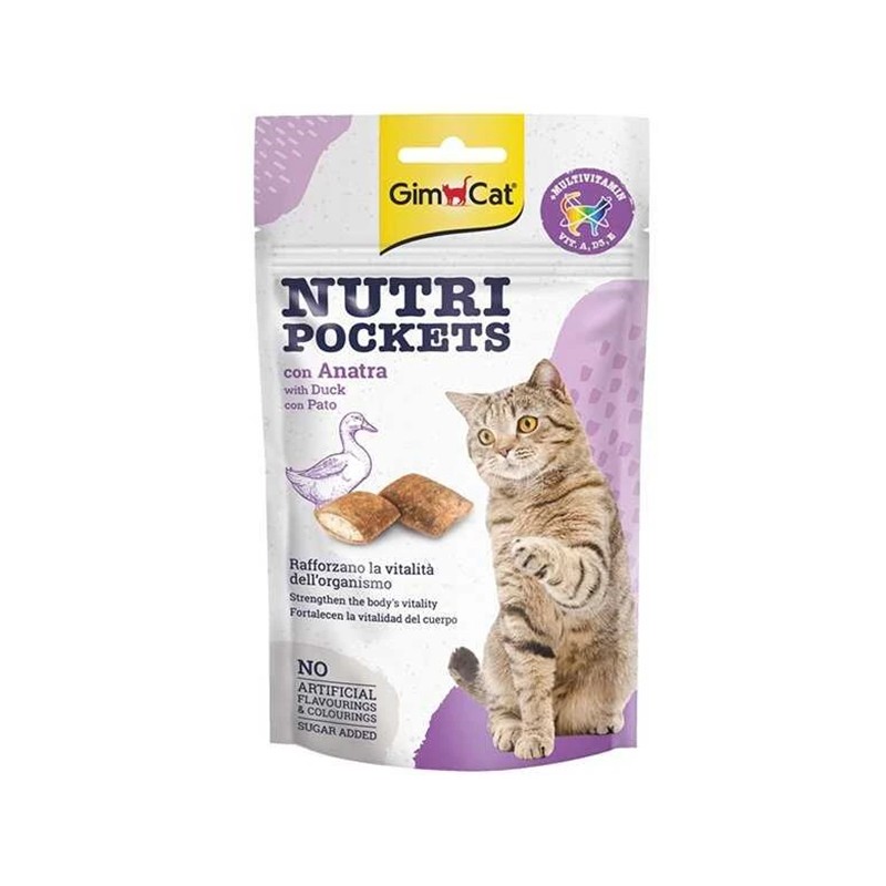 Gimcat Ödül Tableti Nutripocket  with Duck  60 Gr