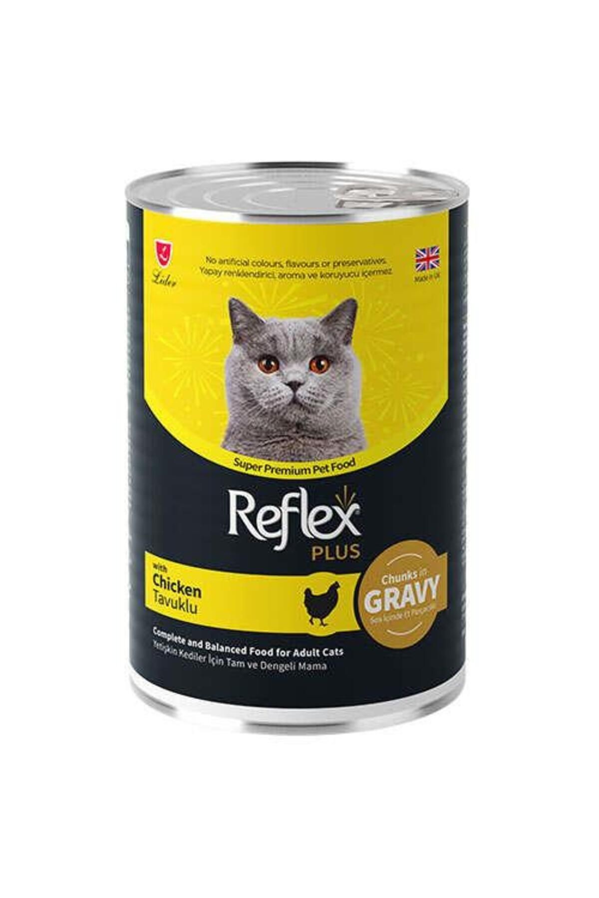 Reflex Plus Gravy Tavuklu Sos İçinde Et Parçacıklı Kedi Konservesi 400 Gr