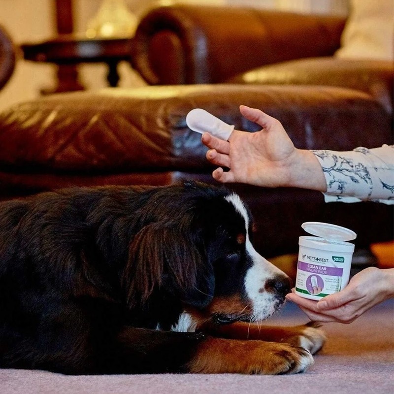 Vet's Best Kedi Ve Köpek Kulak Temizliği Parmak Pedi 50'li