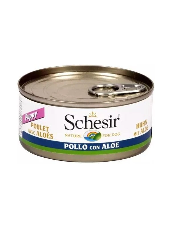 Schesir Tavuk Fileto ve Aloeveralı Yavru Köpek Konservesi 150 gr