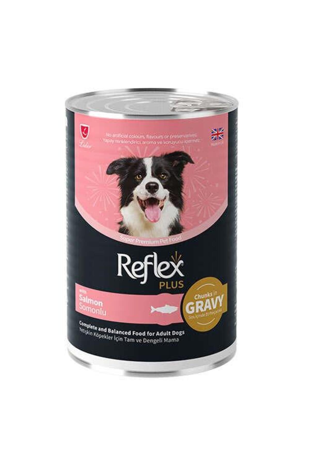 Reflex Plus Gravy Somonlu Et Parçacıklı Köpek Konservesi 400 Gr