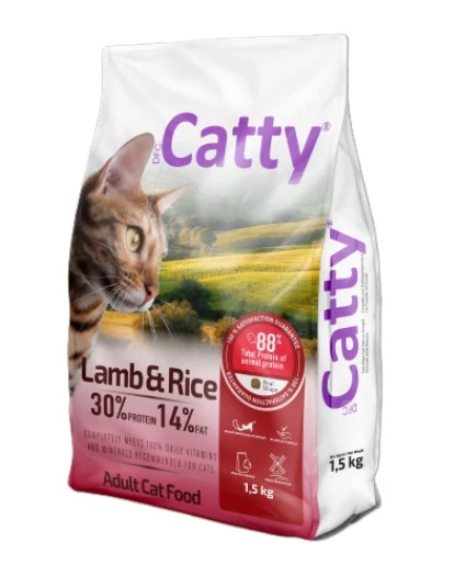 Catty Kuzu Etli Yetişkin Kedi Maması 1,5kg