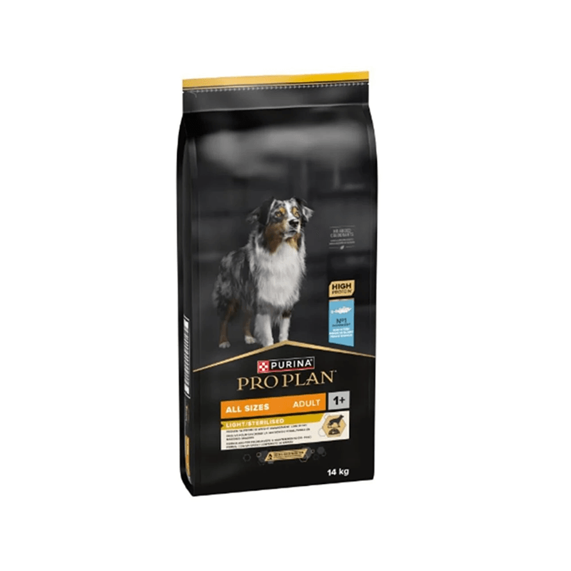 Pro Plan All Size Beyaz Balıklı Sterilised-Light Yetişkin Köpek Maması 14 Kg