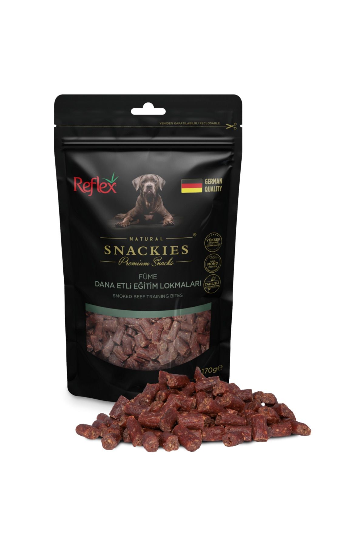 Reflex Snackies Doğal Füme Dana Etli Eğitim Lokmaları 170 gr