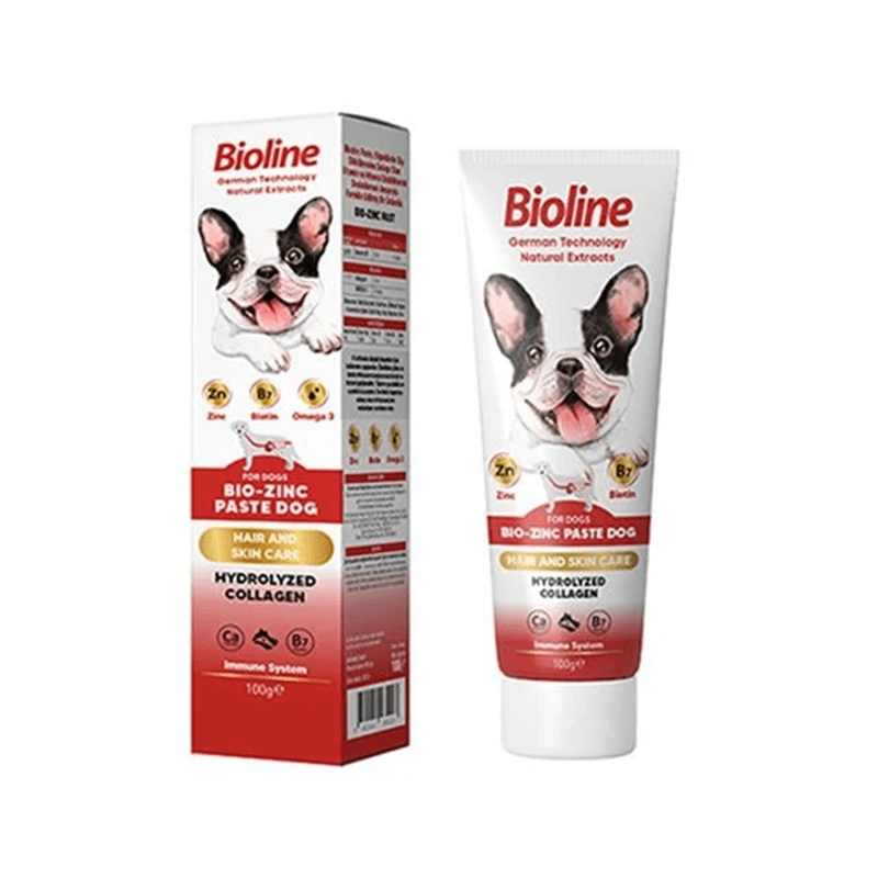 Bioline Deri ve Tüy Bakımı Destekleyici Biotin ve Zinc Paste Köpek Macunu