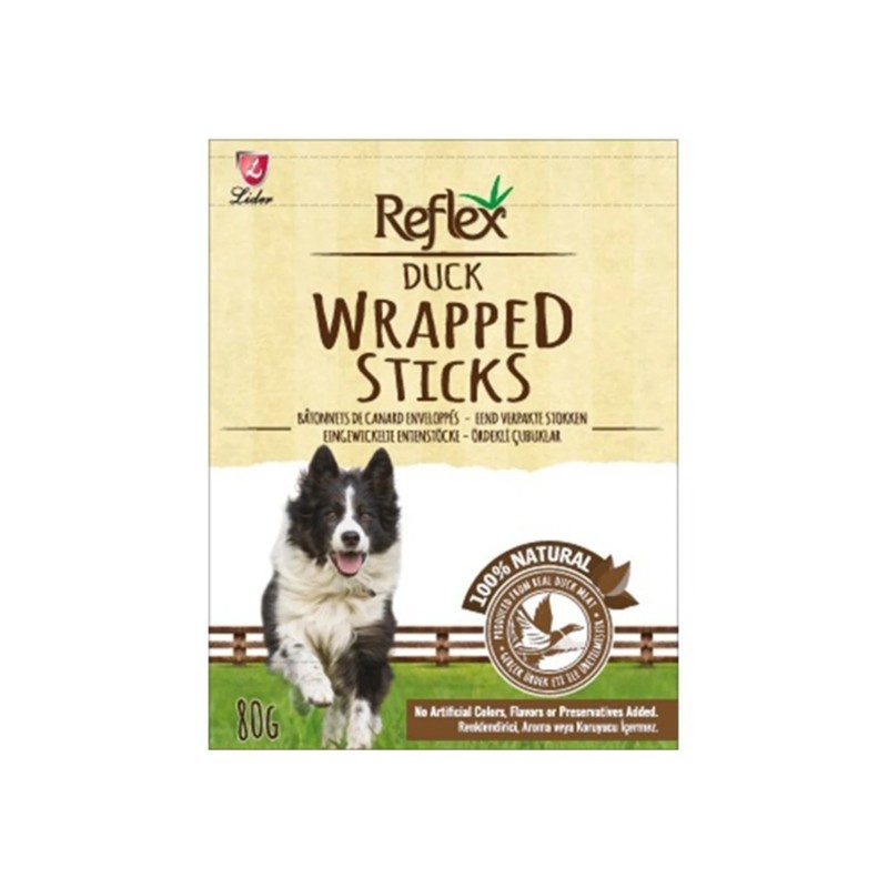 Reflex Wrapped Sticks Ördekli Köpek Ödül Çubukları 80 Gr