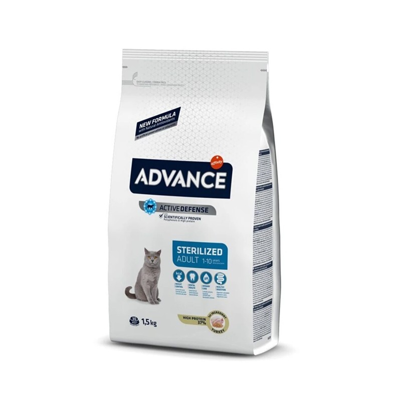 Advance Hindili Kısır Yetişkin kedi maması 1.5 kg