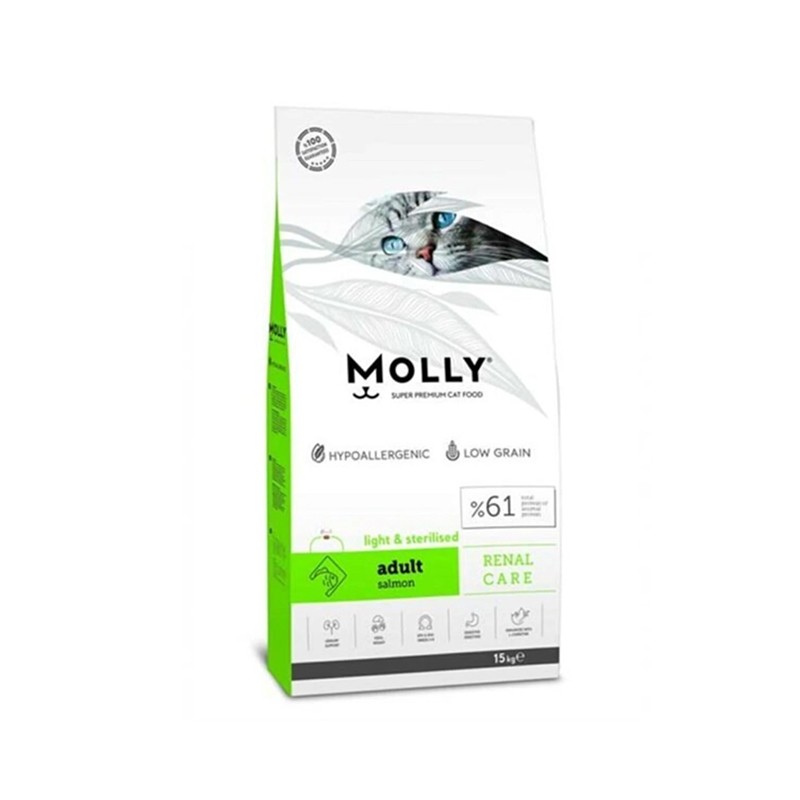 Molly Sterilised Kısır Kedi Maması Somonlu 15 Kg