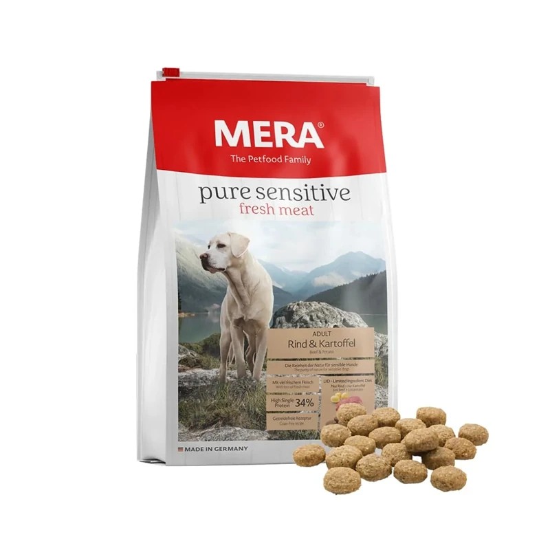 Mera Pure Sensitive Taze Sığır Etli Ve Patatesli Köpek Maması 4 Kg