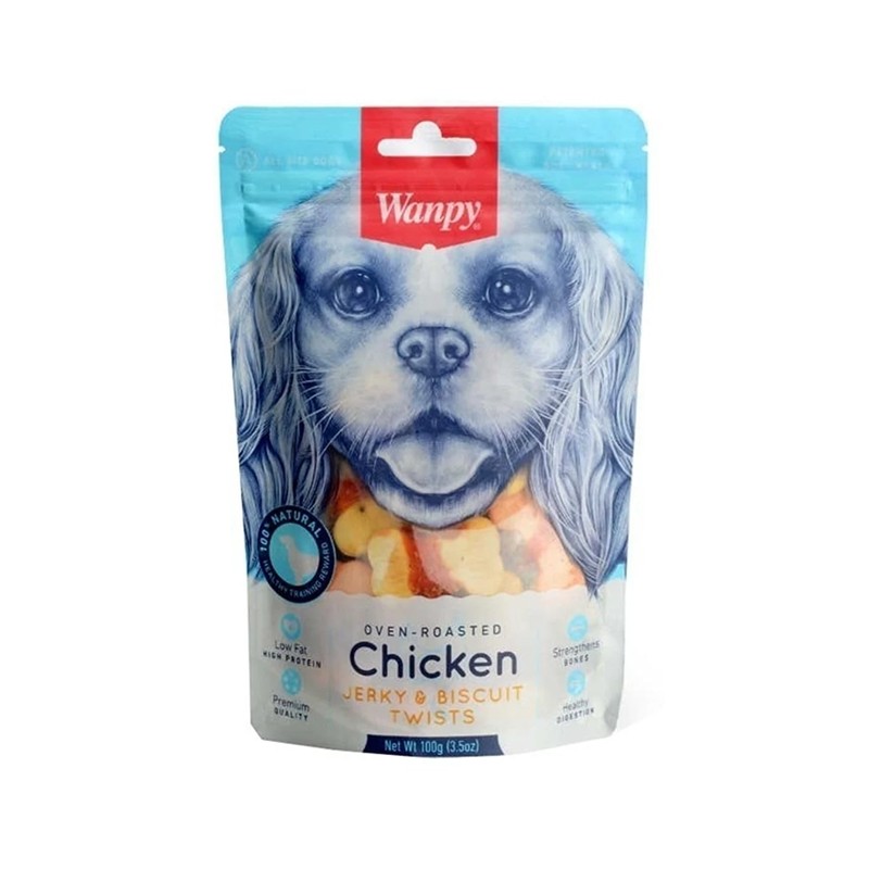 Wanpy Köpek Ödülü Bisküvi Üzeri Tavuk Sargılı 100 gr