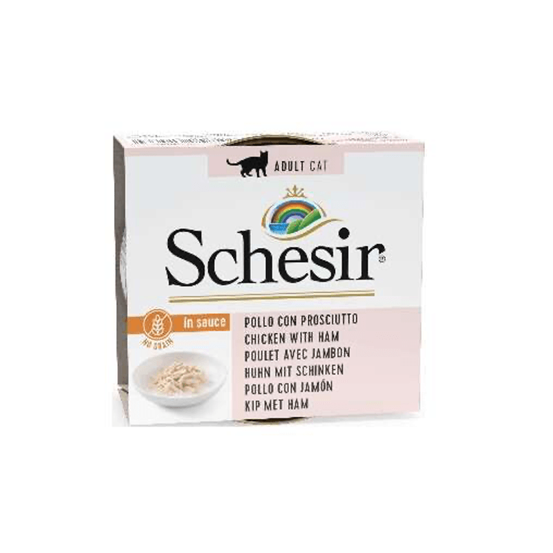 Schesir Soslu Tavuklu Ve Jambonlu Kedi Konservesi 70gr