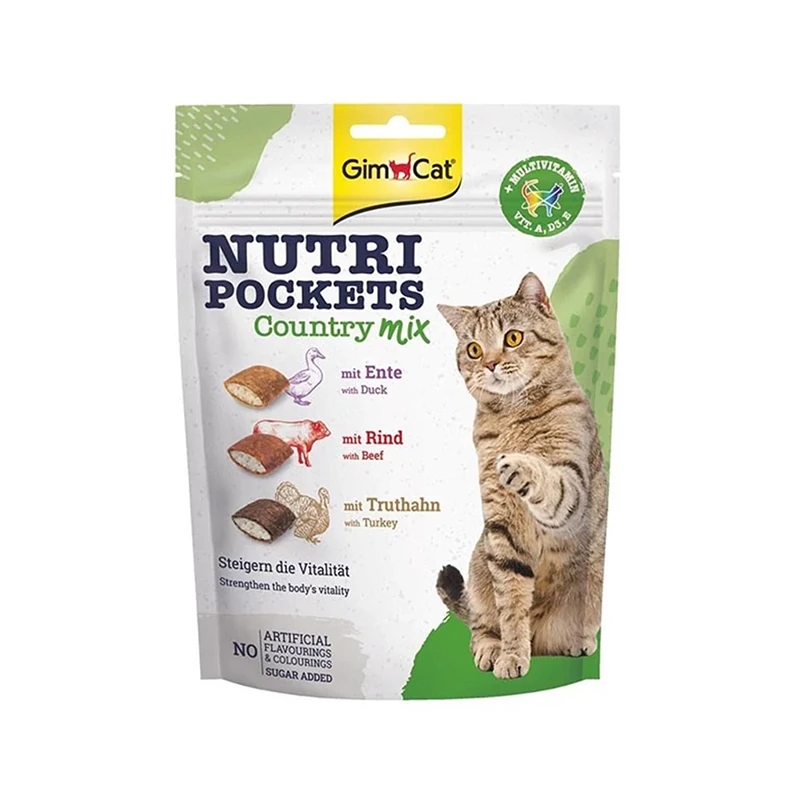 Gimcat Nutri Pockets Country Mix Kedi Ödülü 150 Gr