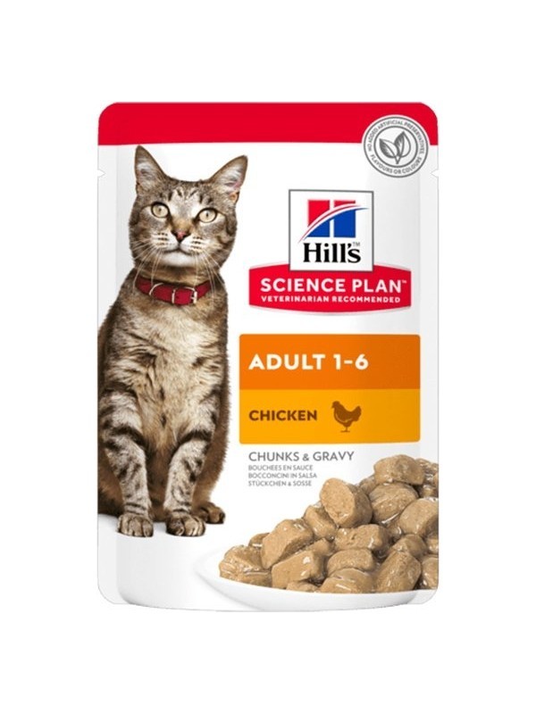 Hills Adult Tavuklu Pouch Yetişkin Kedi Konservesi 85 gr