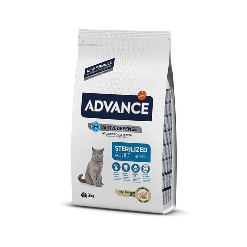 Advance Hindili Kısırlaştırılmış Yetişkin Kedi Maması 3 kg