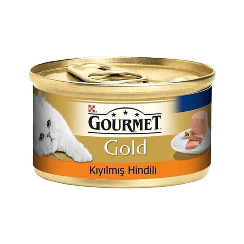 Gourmet Gold Kıyılmış Hindi Etli Kedi Konservesi 85 gr 24 Adet