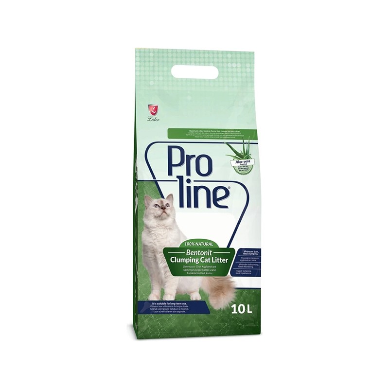 Pro Line Proline Aloe Vera Kokulu Ince Tane Topaklanan Kedi Kumu 10 Lt