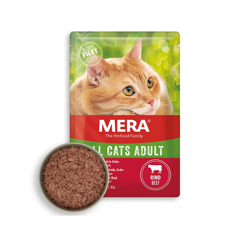 Mera Tahılsız Sığır Etli Kedi Yaş Mama 85 Gr