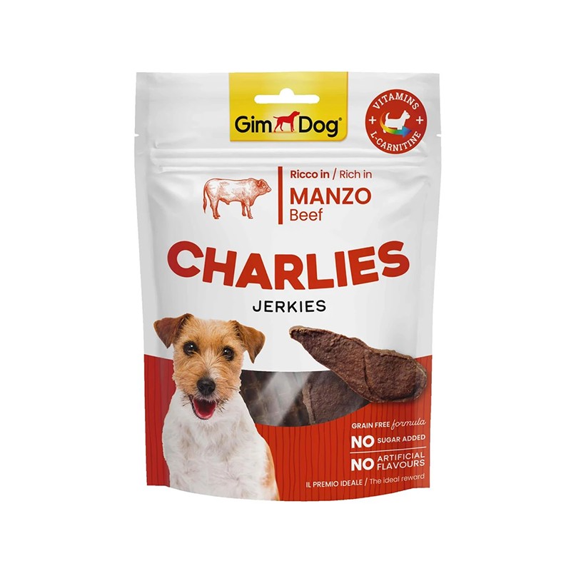 Gimdog Charlies Jerkies Sığır Etli Köpek Ödülü 70Gr