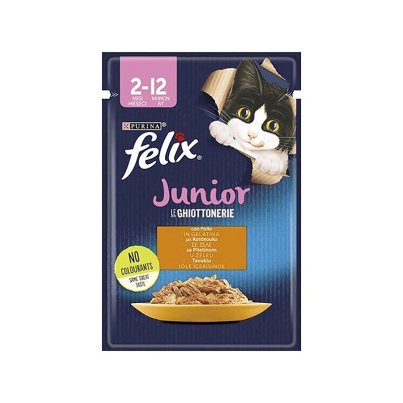 Felix Junior Tavuklu Yavru Kedi Pouch 85 Gr