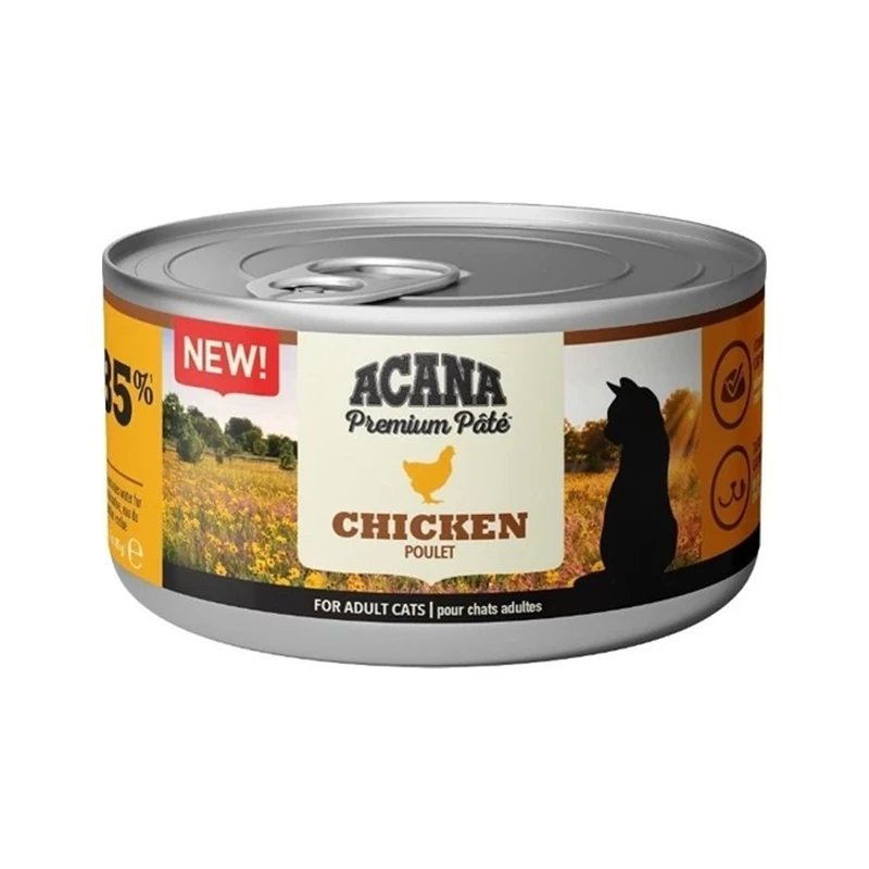 Acana Premium Pate (ezme) Tavuk Etli Kedi Konservesi 85 Gr