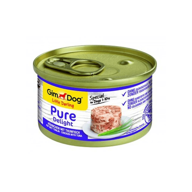 Gimdog Pure Delight Ton Balıklı Ve Tavuklu Köpek Konservesi 85gr