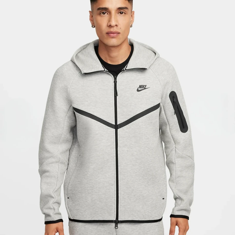 Nike Tech Fleece Full-Zip Hoodie Gri