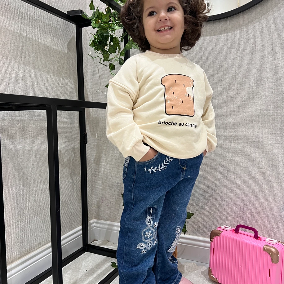 Caremel desenlı sweat