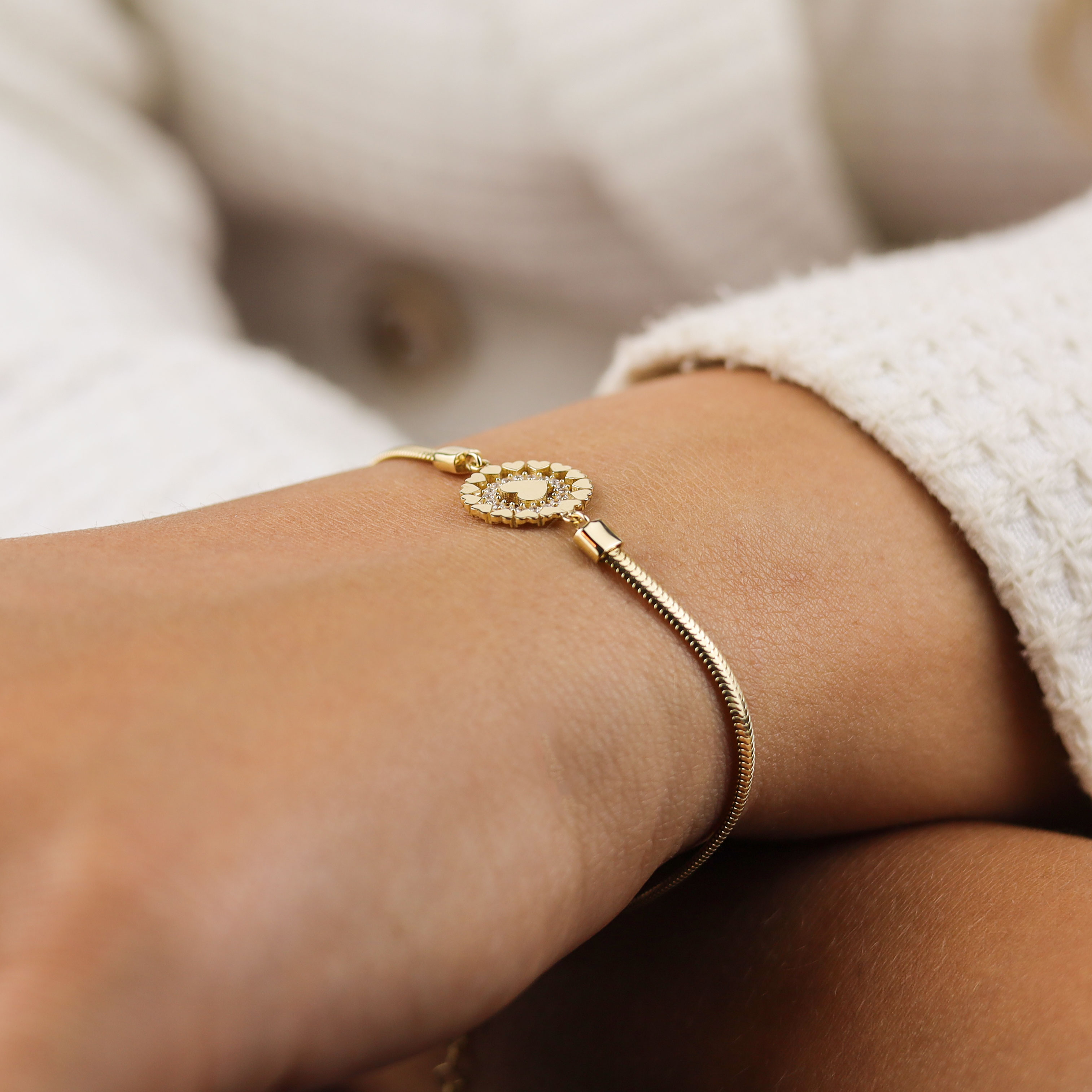 İtalyan Kalp Bileklik