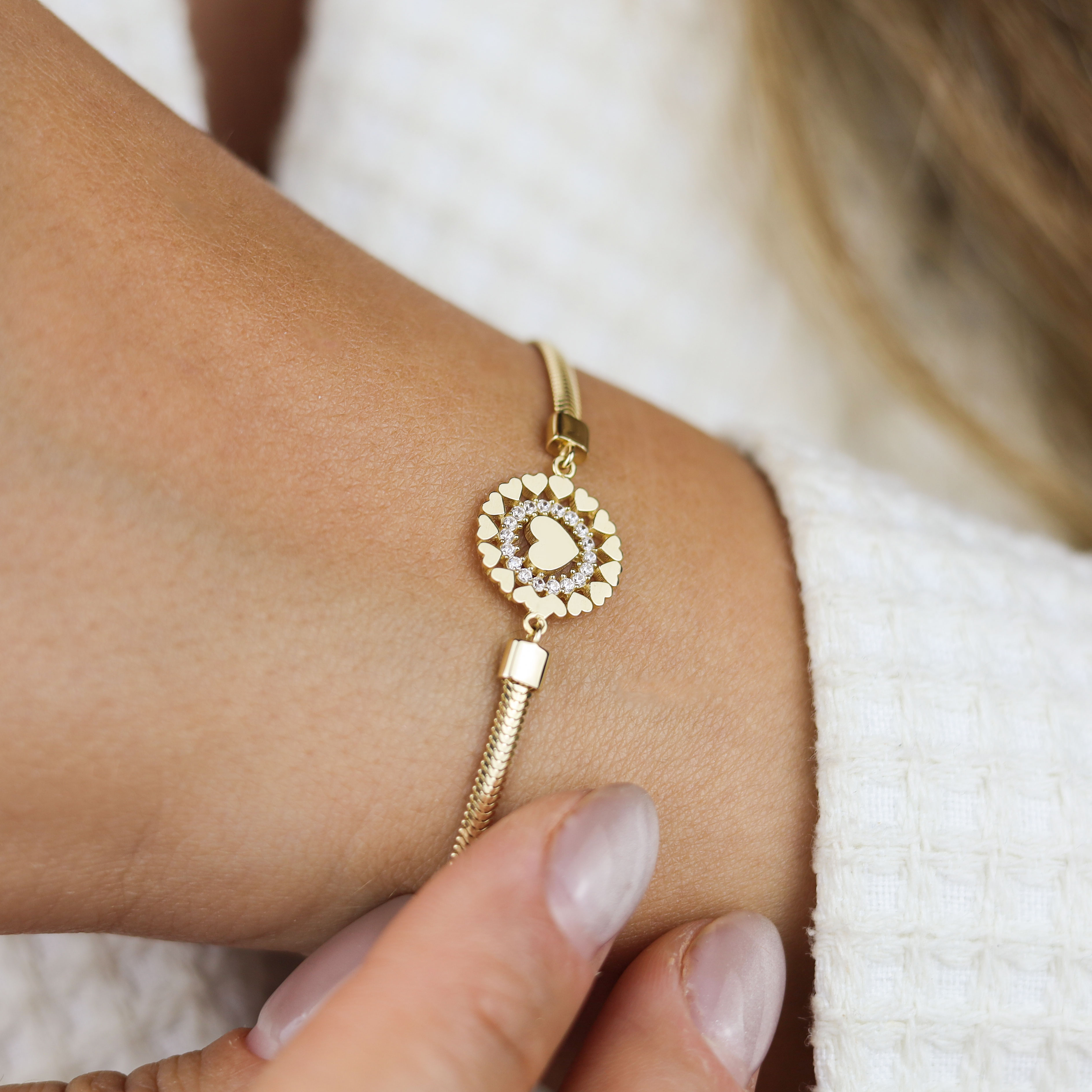 İtalyan Kalp Bileklik