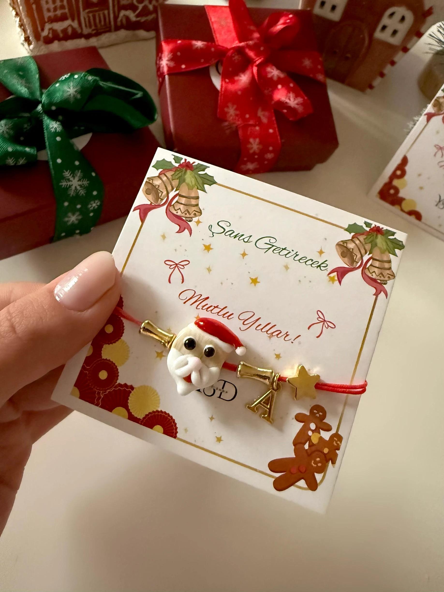 Noel baba Yeni yıl dilek bilekliği 