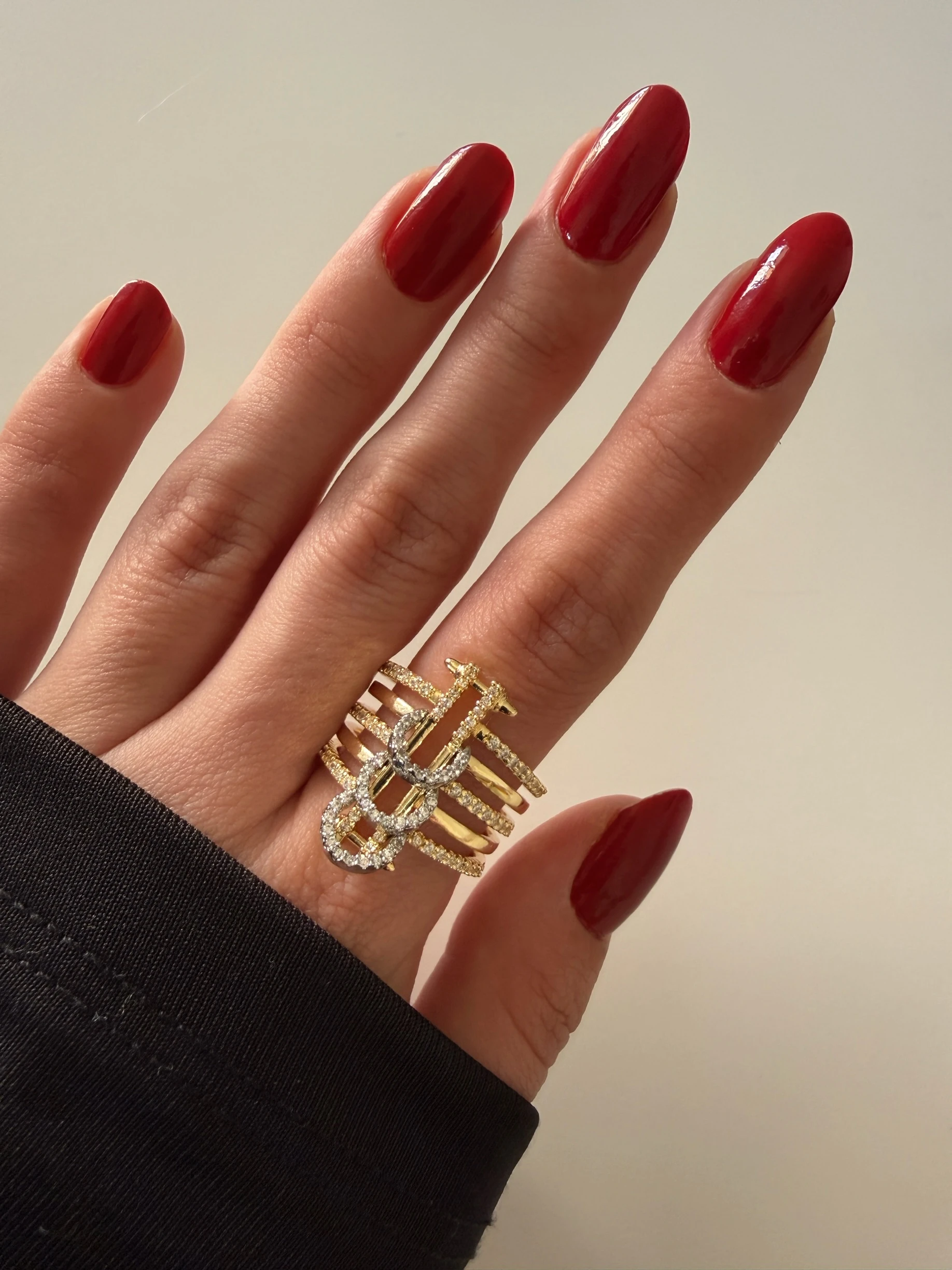 Mix silver halka charmlı yüzük