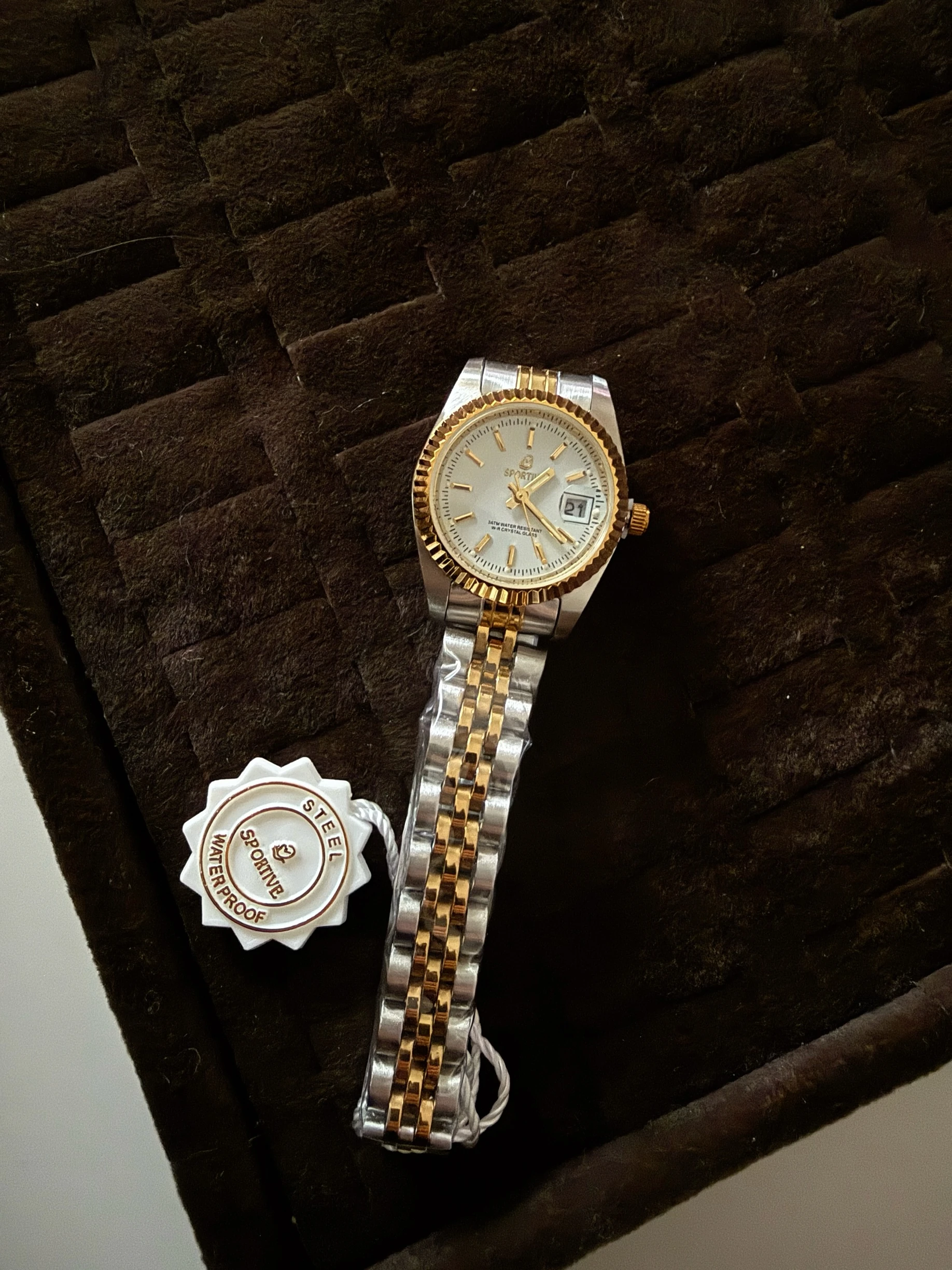 Çelik saat | beyaz |