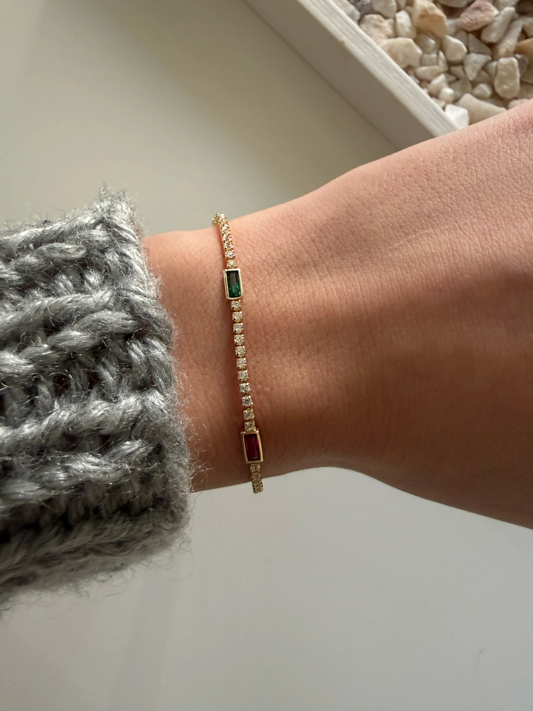 Minimal renki baget su yolu bileklik