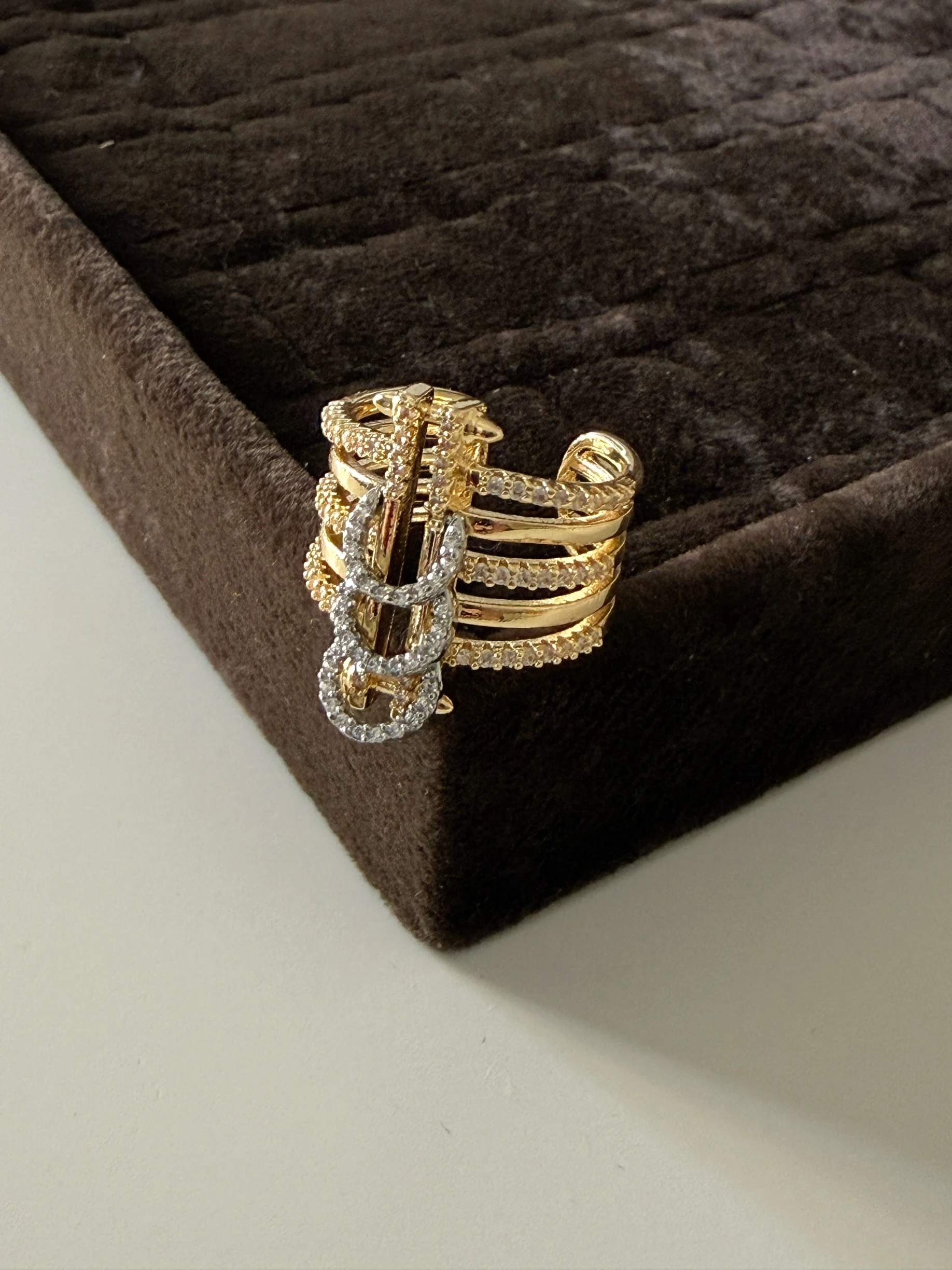 Mix silver halka charmlı yüzük