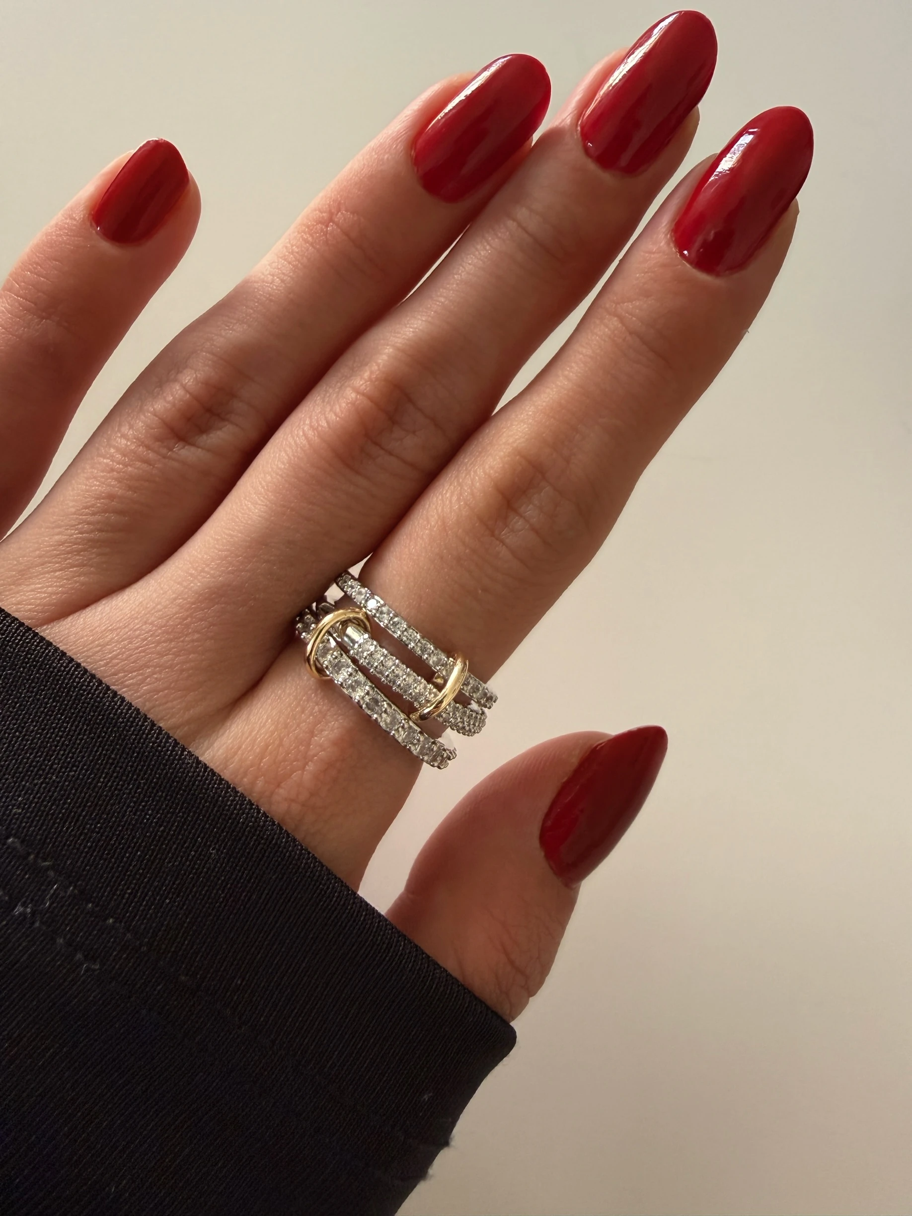 Silver gold halka 3’lü yüzük