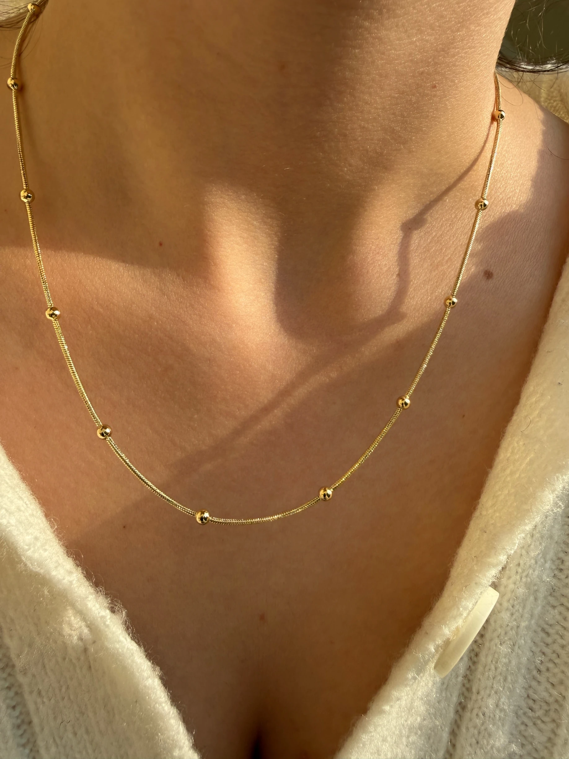 Xuping dorika boncuk kolye 